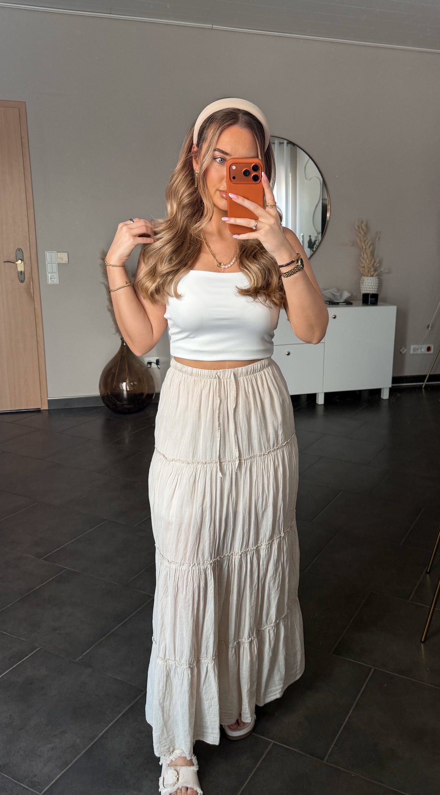 Cotton Maxi Skirt