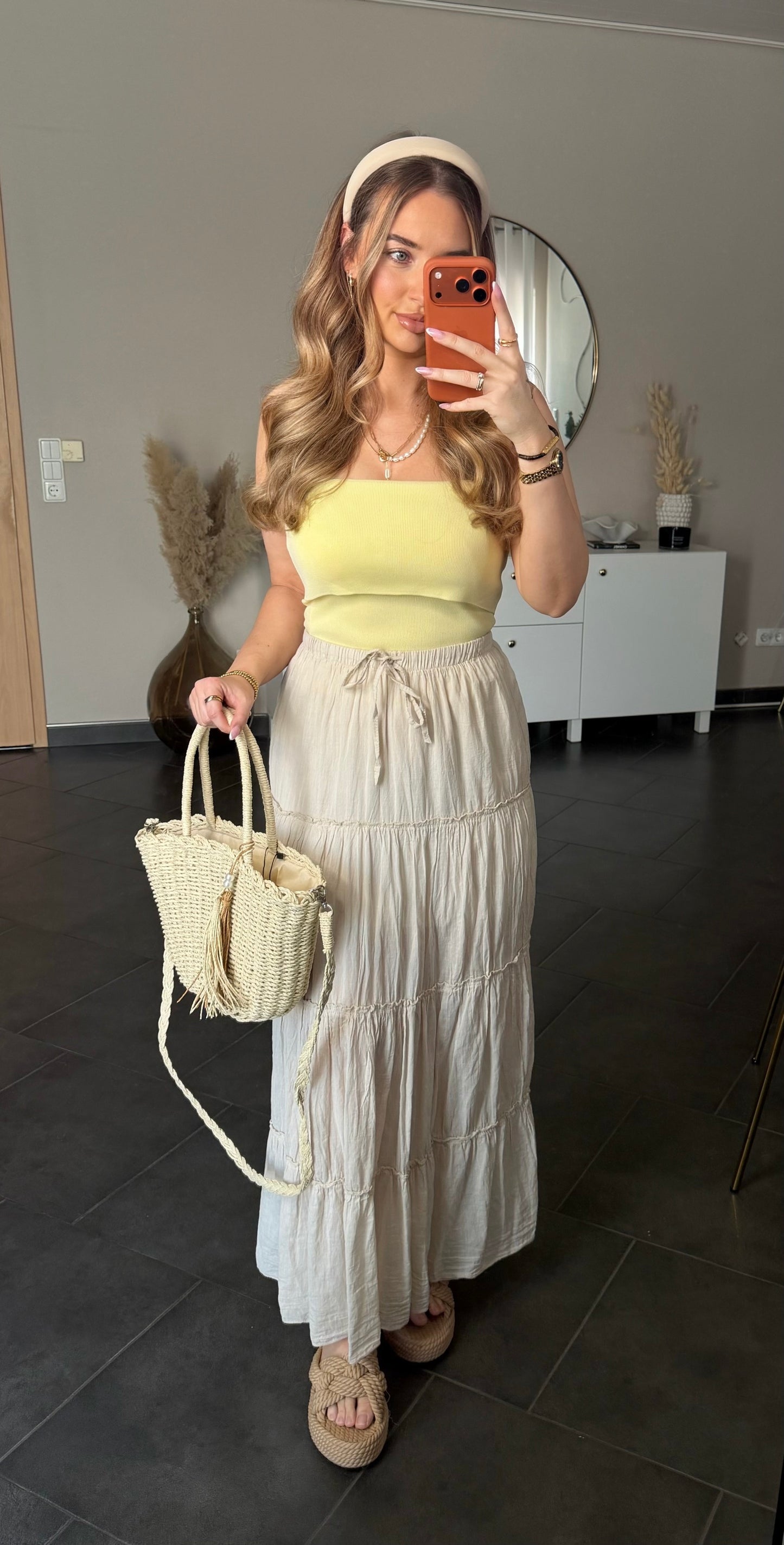 Cotton Maxi Skirt